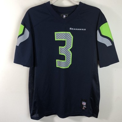 NFL Seattle Seahawks Russell Wilson #3 Jersey Sz Youth XL (18/20) Football Navy