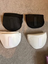 WOMENS BRA INSERTS PADDING BLACK WHITE SET REMOVABLE CUPS / INSERTS