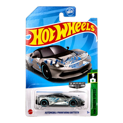 Hot Wheels Automobili Pininfarina Battista ZAMAC HW Green Speed Mainline HKL31