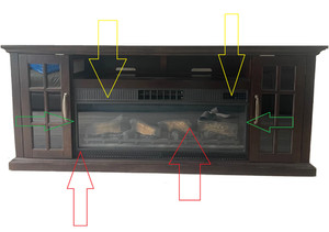 KAMINEINSATZ für Tresanti Mayson Media Kaminsims Elektrokamin - Teile/Reparaturen.