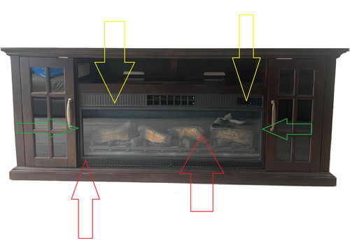 KAMINEINSATZ für Tresanti Mayson Media Kaminsims Elektrokamin - Teile/Reparaturen.