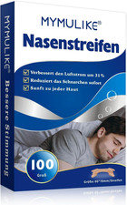 MYMULIKE Nasenpflaster Schnarchen, 100 St&uuml;ck Nasenpflaster Besser Atmen, anti Sc