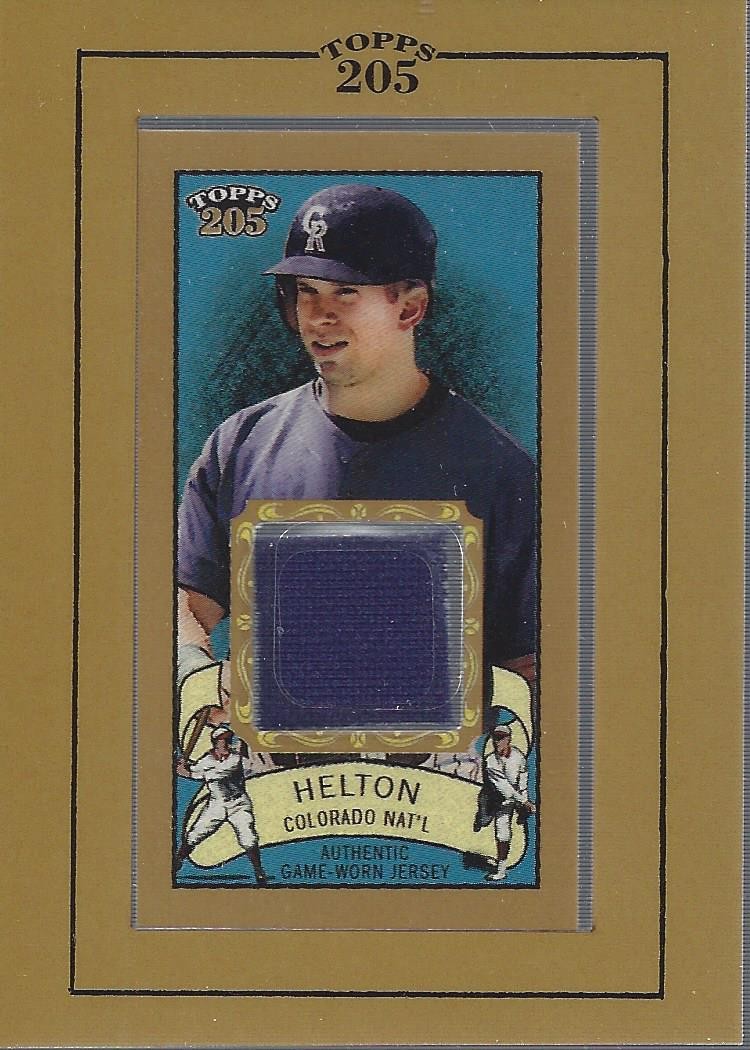 2003 Topps 205 Relics #TH Todd Helton Jersey - BB