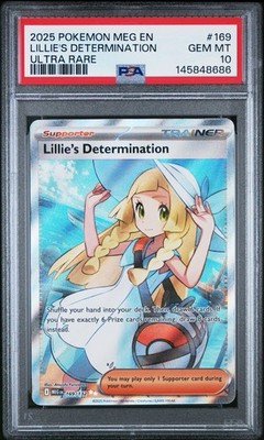 2025 Pokemon Mega Evolution Lillie's Determination Rare PSA 10 Gem