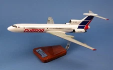 Cubana Tupolev Tu-154M CU-TI265 Desk Display Jet Plane Model 1/100 PS Airplane