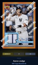 Topps Bunt DIGITAL Card - Aaron JUDGE - LEGENDARY - /25 - 91 Topps 26 - Relic