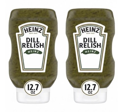 2 PACK! Heinz Dill Relish, 12.7 oz Squeeze Bottles, FREE EXPEDITED SHIPPING!