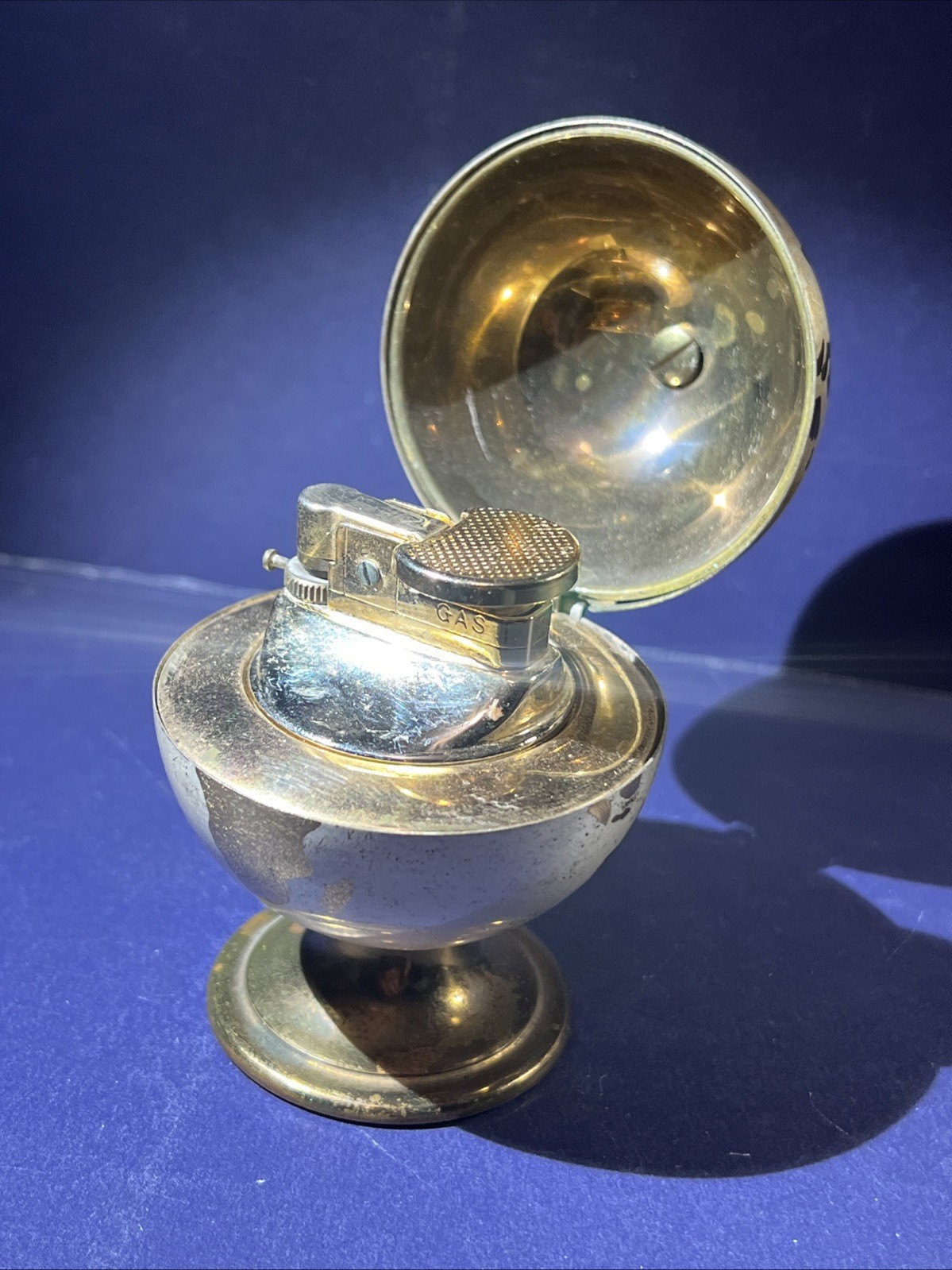 Globe Paperweight Made In Japan !  Brass!