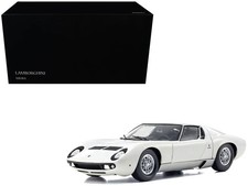 Lamborghini Miura P 400 White 1/18 T&y Diecast Model Car by Kyosho