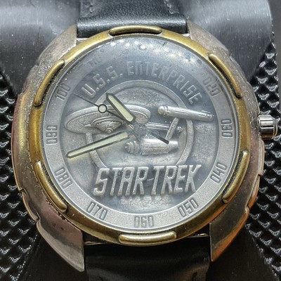 Star Trek Official Commemorative Timepiece By Fossil 1995 NCC-1701 Enterprise B8