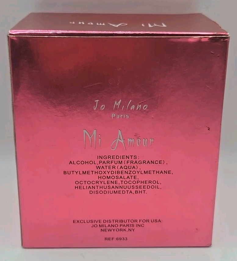 Jo Milano Paris MI AMOUR 3.4 OZ/ 100ML EAU DE PARFUM SPR FOR WOMEN. NEAR FULL. 