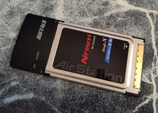 Buffalo Air Station Wireless Network Card PCMCIA Nfiniti 300 Mbps WLI2-CB-G300N