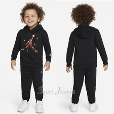 Jordan 12M, 2T Hoodie and Jogger pants set Black Logo