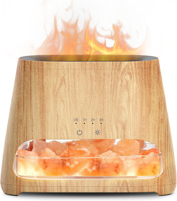 SALKING 2-in-1 Ultrasonic Essential Oil Diffuser & Himalayan Salt Lamp, Aromathe