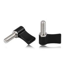 2 Pcs M6 17mm Screw With Handle Thumb Screw Male Threading Rotating Knob Adjusta