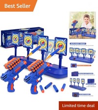 Digital Shooting Targets with 2 Foam Dart Toy Blaster, Kids Shooting Game Toy...