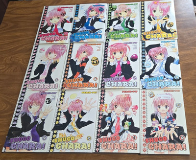 Shugo Chara! Manga by Peach-Pit Complete Volumes 1-12 [English] Rare OOP