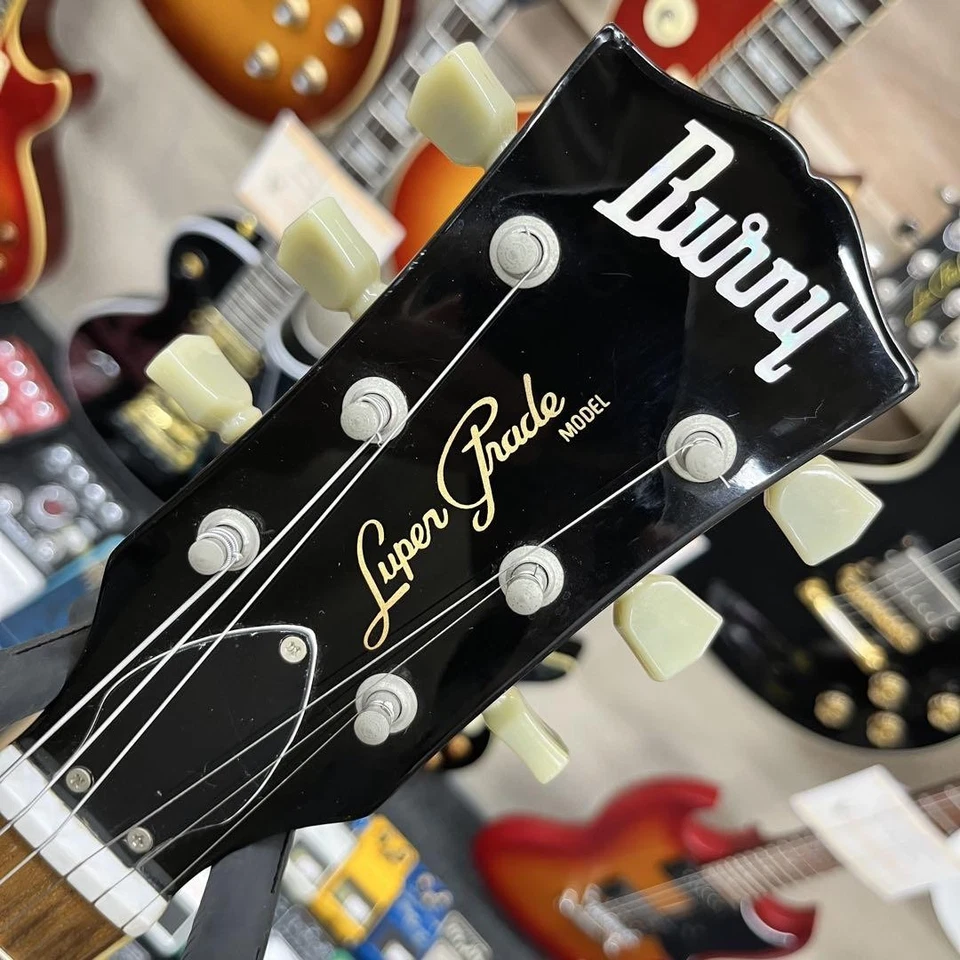 BURNY by FERNANDES 超级 SG 型黑色电吉他 日本使用 — 第 3/4 张图片