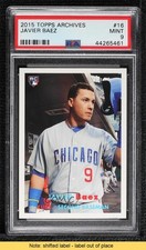 2015 Topps Archives Javier Baez #16 PSA 9 MINT READ 0vf5