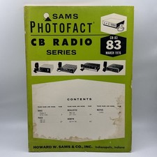 SAMS Photofact CB Radio Series Manual CB 83 March 1976