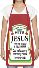Funny Apron for Women  Men - Kitchen Grilling Cooking Vintage Apron with Adjust