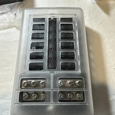 12 Way Car Boat Truck RV Power Distribution Blade Fuse Holder Box Block Panel