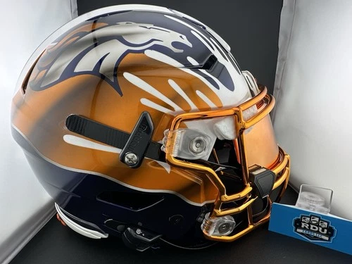 Bo Nix - Signed Broncos Custom Painted Mural SpeedFlex Authentic Helmet 🔥🔥