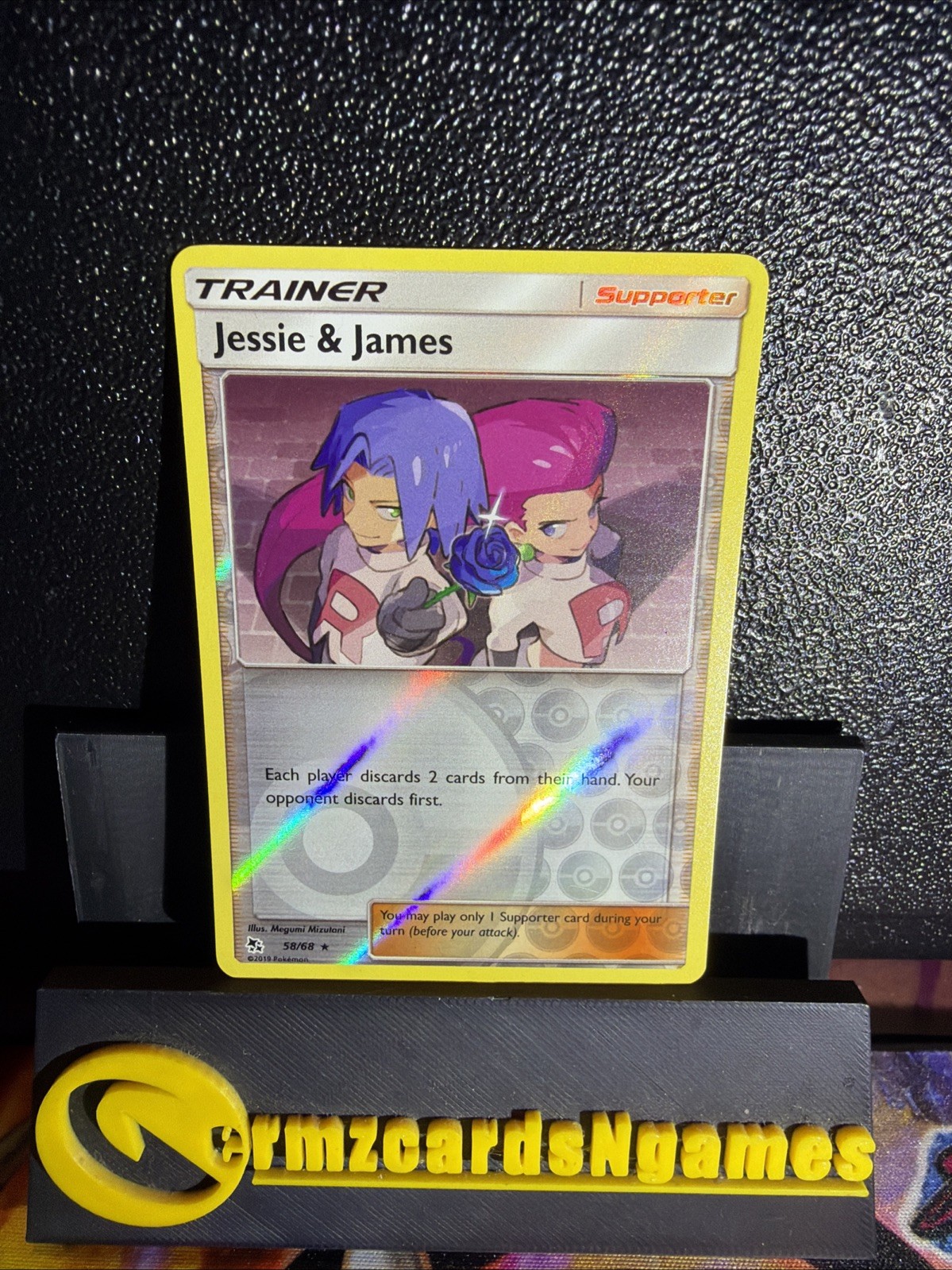Jessie & James 58/68 Hidden Fates Reverse Holo