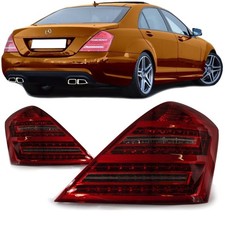 Mercedes S-Klasse W221 LED R&uuml;ckleuchten Heckleuchten Rot Wei&szlig; +Zubeh&ouml;r S65 AMG