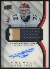 2020-21 UD Premier Acetate Patch Sergei Bobrovsky Auto /35 #AV-SB 3 CLR
