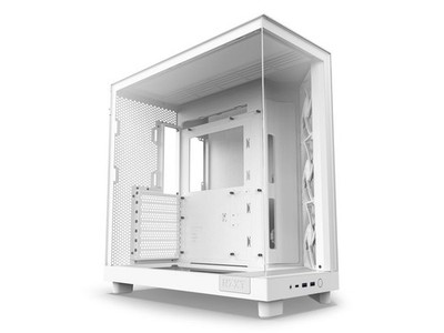 NZXT H6 Flow Compact Dual-Chamber Mid-Tower Airflow Case (cch61fw01)