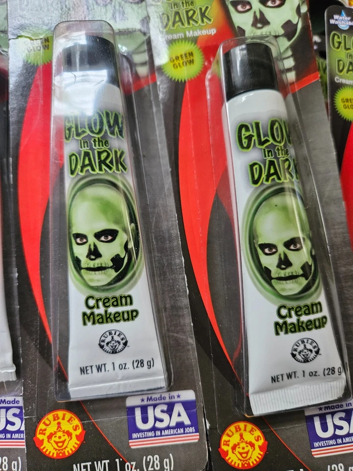 Lote de 66 Piezas Rubíes Halloween Maquillaje y Spray para el Cabello Brilla en la Oscuridad Etc. Foto 3 de 4