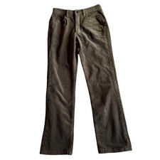 Quince Womens Seaweed Green Stretch Corduroy Straight Leg Pants Size 4