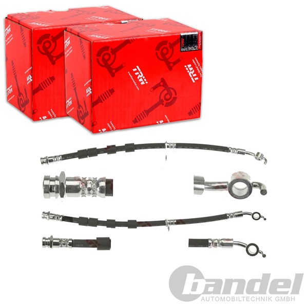 2X TRW BremsschlÄUche Vorne Links Rechts Passend FÜR Mazda 2 Links+Rechts-image