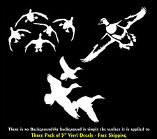 3 Pack Duck Hunting Vinyl Decal Car Window Laptop Tablet Notebook Tumbler Mug