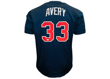 Steve Avery Signed Atlanta Blue Baseball Jersey JSA