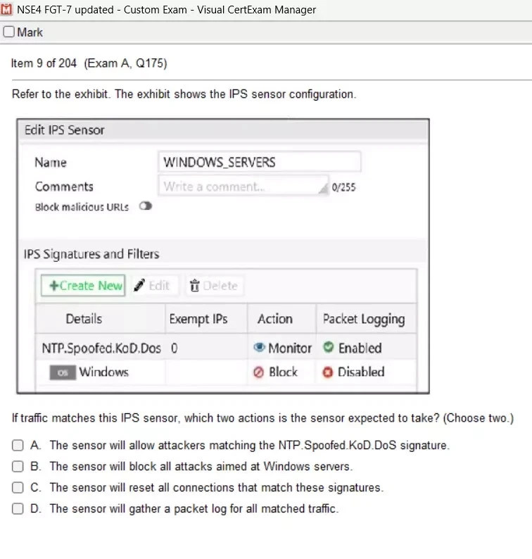 Fortinet FCP FGT AD FortiOS 7.4: FCP AD FGT-7.4 Exam - Image 4 of 4