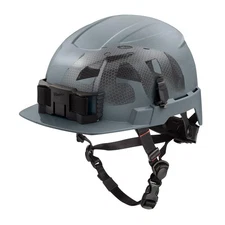 Milwaukee Bolt Gray Front Brim Safety Helmet With Impact Armor Liner (Usa)-Type