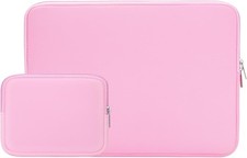 14 Inch Laptop Sleeve Case Protective Soft Padded Zipper Cover Carrying Bag Pink