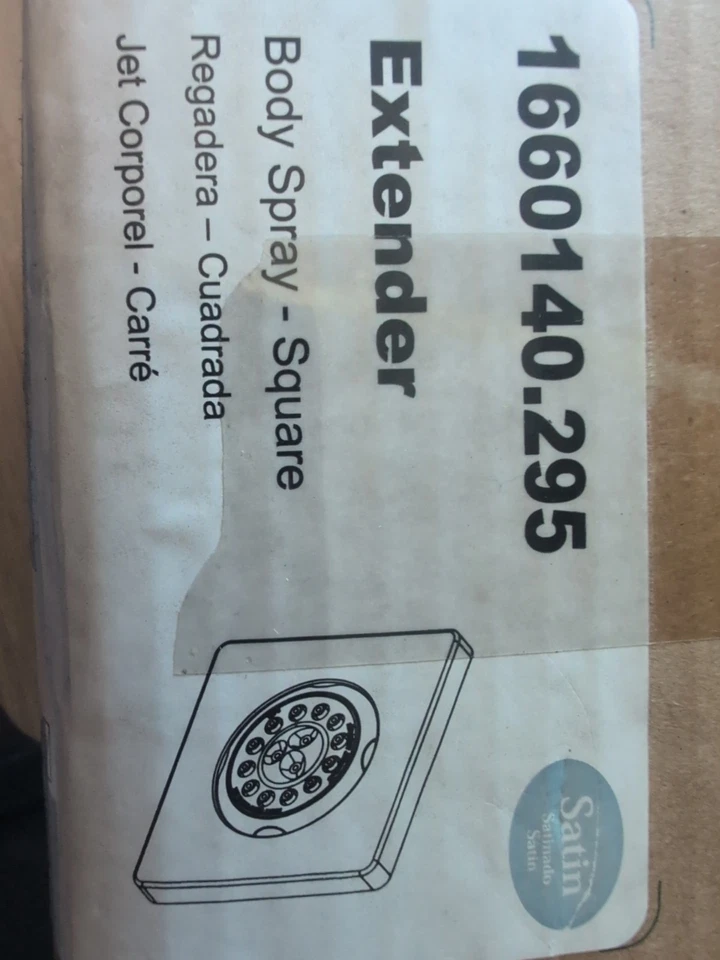 American Standard 1660140.295 Extender Body Spray Multi-Function Square Satin  - Image 2 of 4