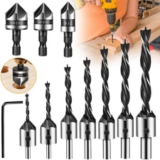 Countersink Drill Bit 82° HSS 1/4 5/16 3/8" Shank Chamfer Cutter for Wood Metal