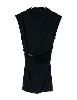 ASOS NWOT ruched mini dress women's Size 0-2 High Neck Sleeveless Stretch |  eBay