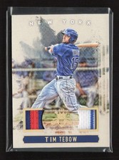 2017 Panini Diamond Kings #DKM-TT Tim Tebow GU Materials Holo Gold #/25