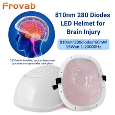 Photobiomodulation 810nm Infrared Helmet Brain Therapy PTSD Anxiety Memory Aid