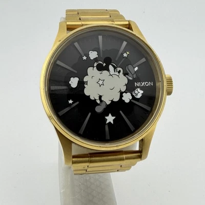 Reloj Hombre Disney X Nixon Mickey Tono Dorado The Sentry SS Cuarzo 90 Aniversario - Imagen 1 de 4
