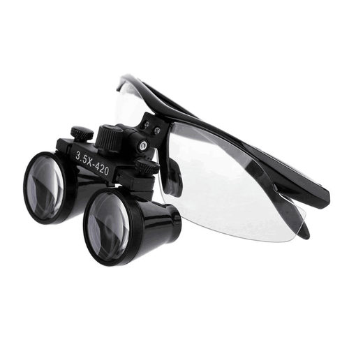 Dental Medical 3.5X Binocular Loupes Magnifier Magnifying Glasses Black UK STOCK - Picture 6 of 12