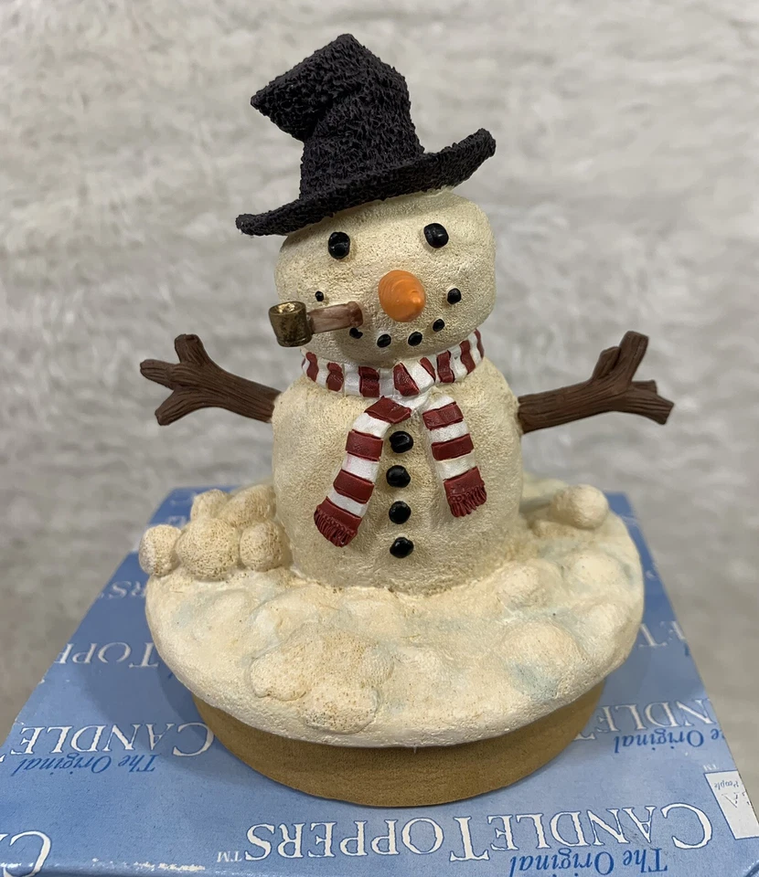 Snowman Topper Antique Our America NE405A Candle Topper - Image 2 of 4