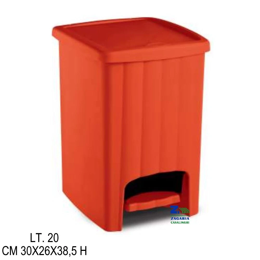 Acan Tradineur Cestino Plastica Con Griglia - Pattumiera Nero 27,5x28