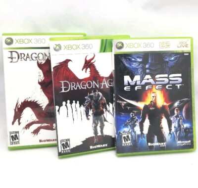 Lot Of 3 Bioware RPG Games - Xbox 360 - Mass Effect, Dragon Age Origins & 2