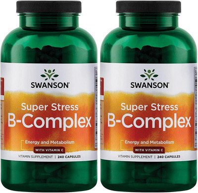 Super Stress B-Complex - Vitamin Supplement for Relaxation & Healthy Metabolism 